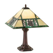 Meyda Tiffany 244267 Pinecone Ridge 19" Tall Buffet Table Lamp - MultiColor
