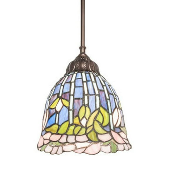 Meyda Tiffany 244865 8" Wide Mini Pendant - MultiColor