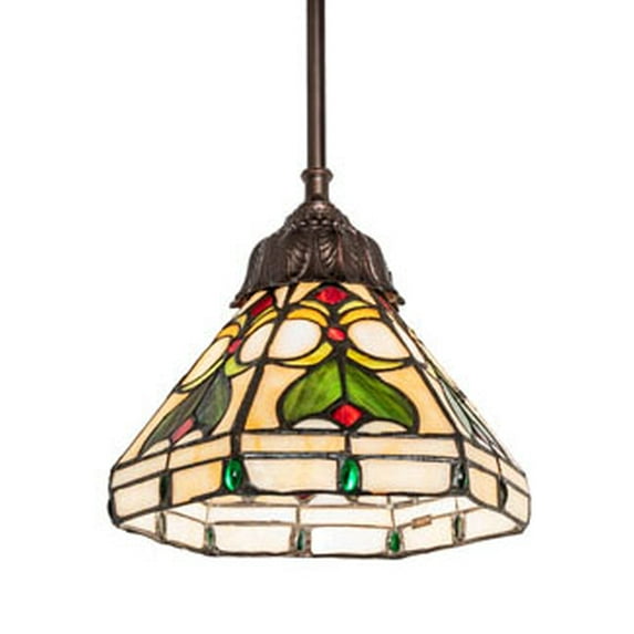 Meyda Tiffany 244867 8" Wide Mini Pendant - MultiColor