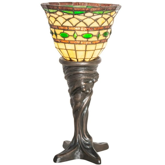 Meyda Tiffany 244883 Tiffany Roman 18" Tall Buffet Table Lamp - MultiColor