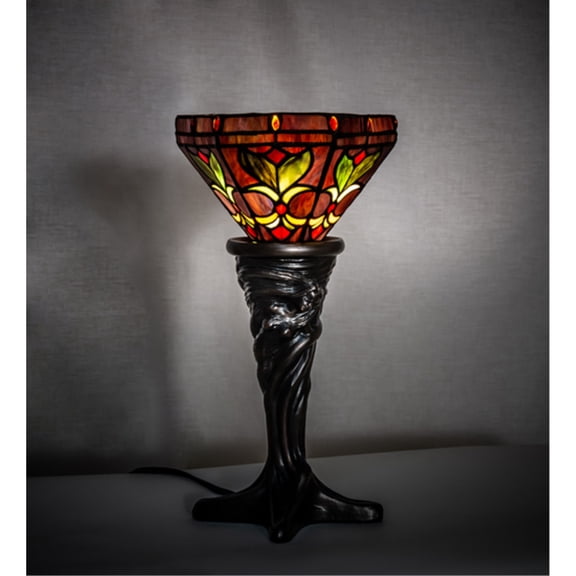 Meyda Tiffany 244893 Middleton 15" Tall Buffet Table Lamp - MultiColor