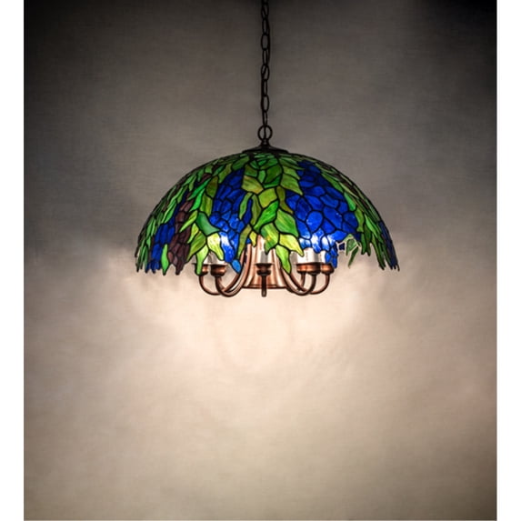 Meyda Tiffany 246060 8 Light 12" Wide Taper Candle Pendant - MultiColor
