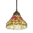 thumbnail image 1 of Meyda Tiffany 248597 8" Wide Mini Pendant - MultiColor, 1 of 7