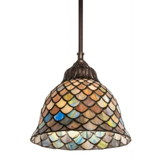 Meyda Tiffany 248598 8" Wide Mini Pendant - MultiColor