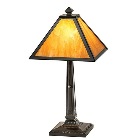 Meyda Tiffany 253819 Mission Prime 22" Tall Buffet Table Lamp - MultiColor