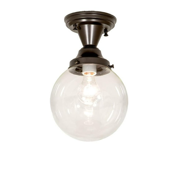 Meyda Lighting 8" Wide Revival Schoolhouse Semi-Flushmount