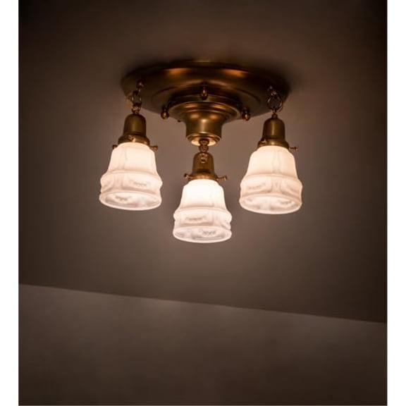 17" Wide Revival 3 Light Flushmount