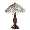 thumbnail image 1 of Meyda Tiffany 258910 Diamond And Jewel 2 Light 25" Tall Buffet, Tiffany Table Lamp -, 1 of 1
