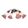 thumbnail image 1 of Meyda Tiffany 261509 Lavender Tiffany Pond Lily 19" Wide 4 Light Ceiling Fan Light Kit -, 1 of 7