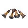 thumbnail image 1 of Meyda Tiffany 261515 Stained Glass Pond Lily 19" Wide 4 Light Ceiling Fan Light Kit -, 1 of 5