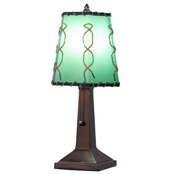 Meyda Tiffany 263177 Greenwood 13" Tall Buffet Table Lamp - MultiColor