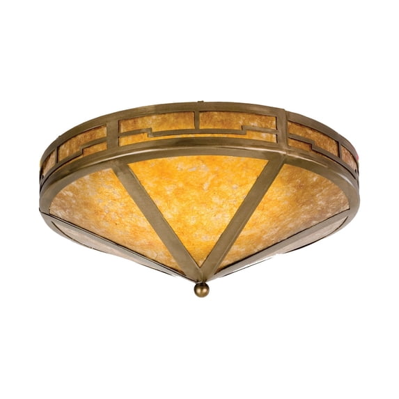 Meyda Tiffany 26390 16" W Valley View Flush Mount Ceiling Fixture - Copper