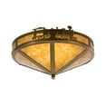 thumbnail image 1 of Meyda Tiffany 26391 16" W Train Flush Mount Ceiling Fixture - Copper, 1 of 3