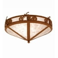 thumbnail image 1 of Meyda Tiffany 26393 Motorcycle 2 Light 16" Wide Semi-Flush Ceiling Fixture - Rust, 1 of 2