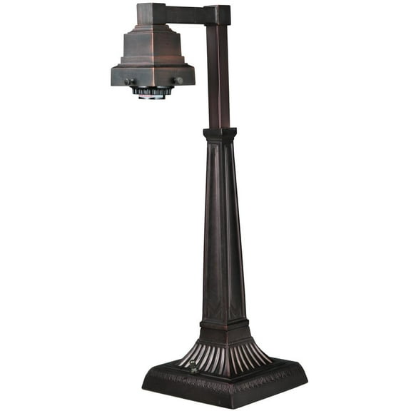 Meyda Tiffany 26413 1 Light Down Lighting Table Lamp Base From The Mission Collection -