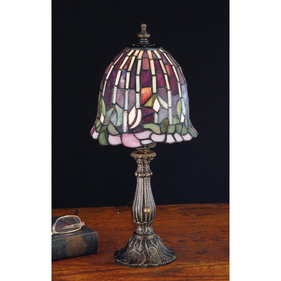 Meyda Tiffany - 26647 - One Light Accent Lamp - Flowering Lotus - Mahogany Bronze-60pack