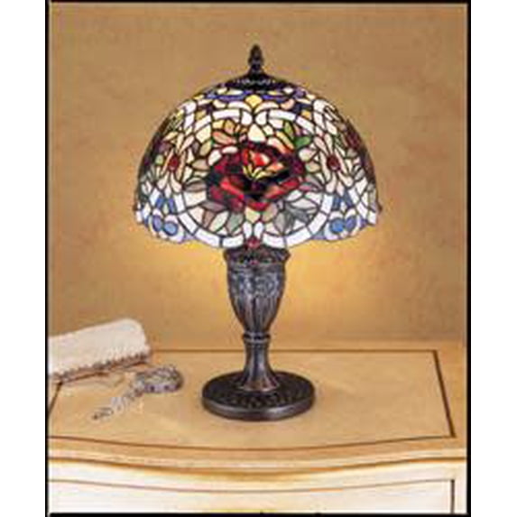 18"H Renaissance Rose Accent Lamp