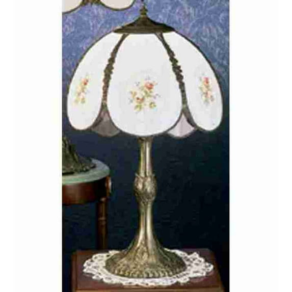 Meyda Tiffany 26817 Table Lamp From The Roses Bouquet Collection - Tiffany Glass