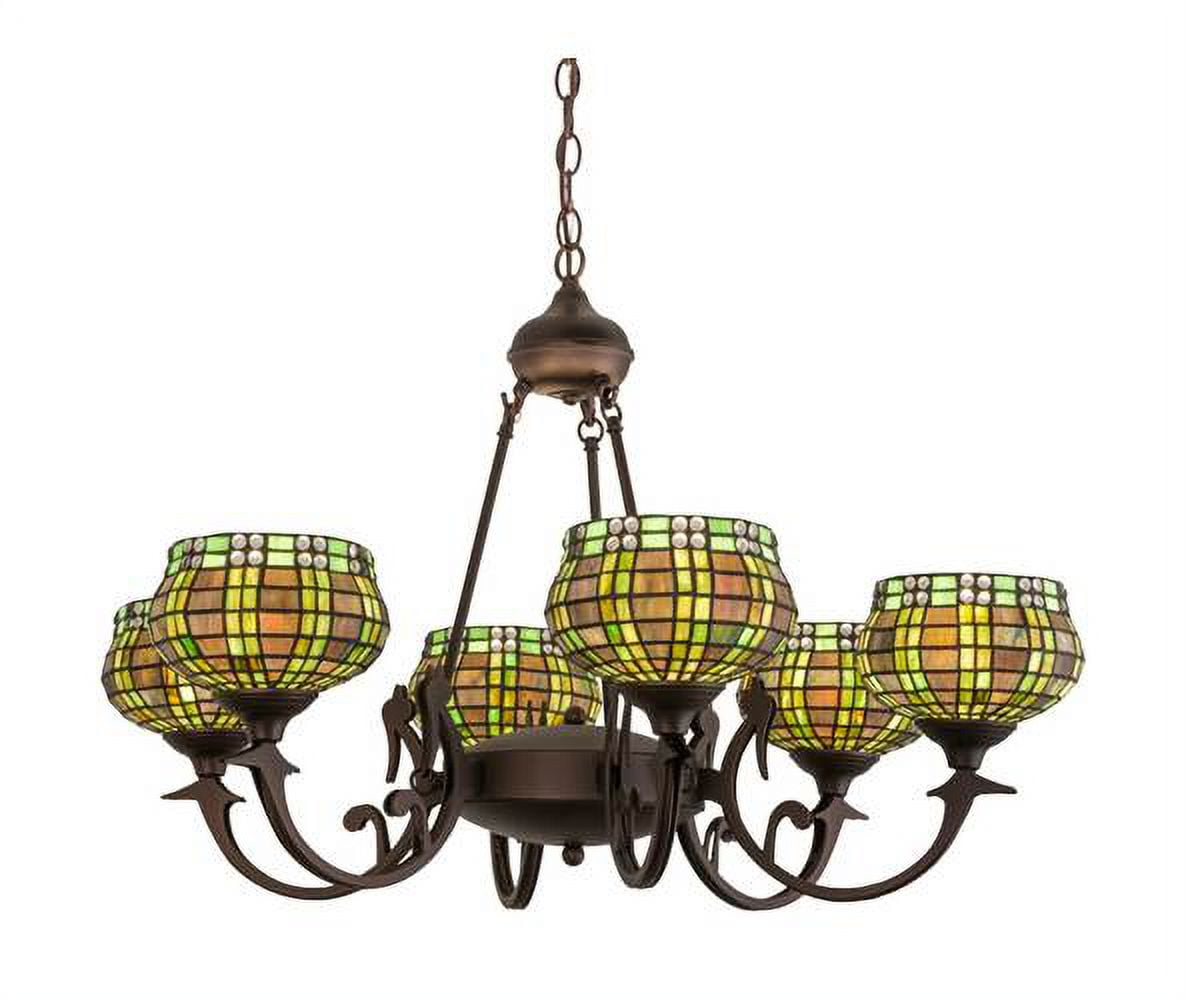 Elegant 62'' Bronze 6-Light Classic Traditional Chandelier