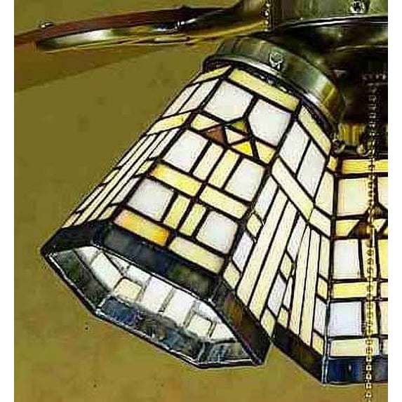 Meyda Tiffany 27461 Stained Glass / Tiffany Fan Light Kit Glassware - Tiffany Glass