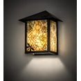 thumbnail image 1 of Meyda 28473 9 in. Seneca Lotus Leaf & Dragonfly Wall Sconce - Craftsman Brown & Iridized Beige, 1 of 1