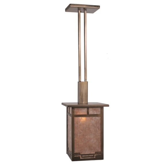 Meyda Tiffany 28909 9" Square Roylance Pendant - Copper