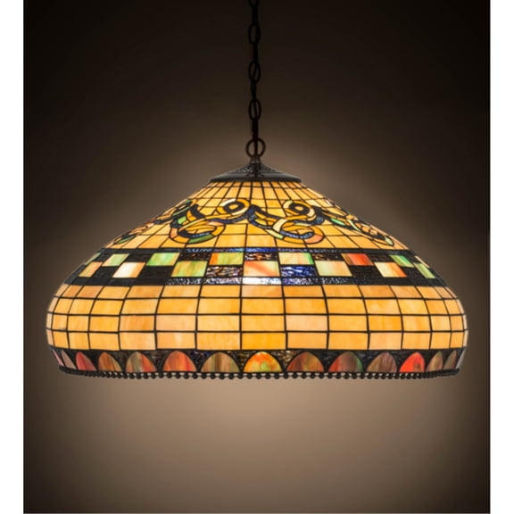 Meyda Tiffany 29509 3 Light 23" Wide Pendant - Tiffany Glass