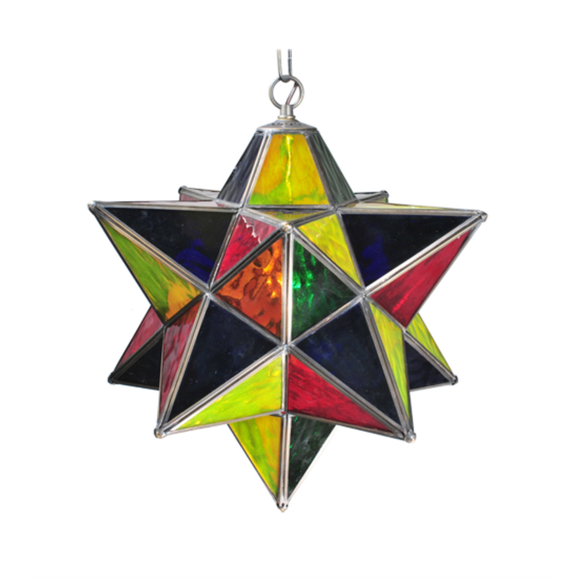 Meyda 18" Satin Nickel Moravian Star Indoor/Outdoor Pendant