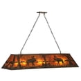 thumbnail image 1 of Meyda Tiffany 30333 Moose At Lake 9 Light 61" Wide Linear Pendant - Copper, 1 of 1