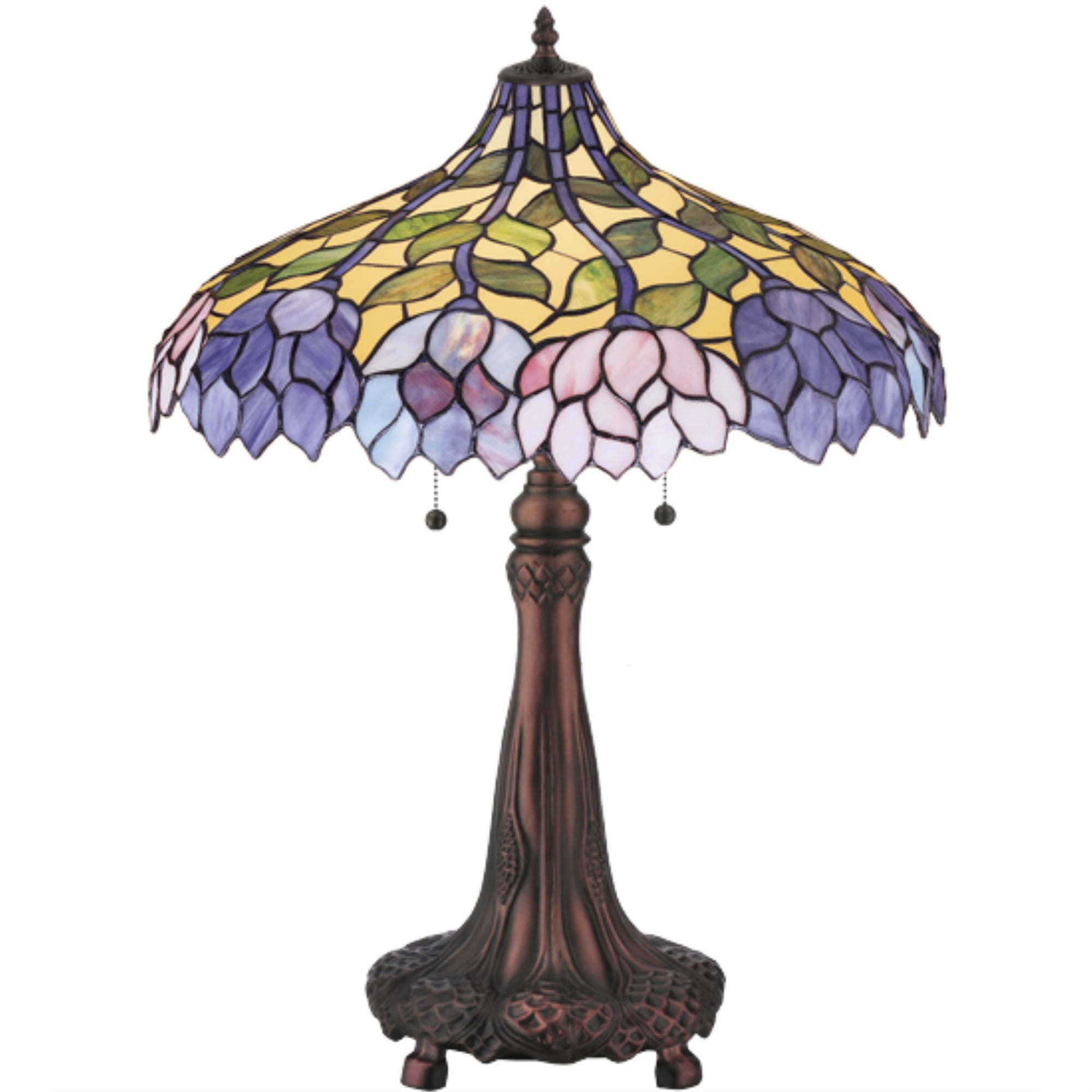 Wisteria Multicolor Stained Glass Table Lamp