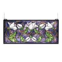 Meyda Tiffany 30705 Stained Glass Tiffany Window From The Floral Elegance Collection -