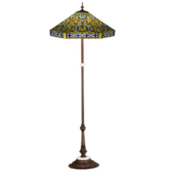 Meyda Tiffany - 31116 - Floor Lamp - Tiffany Elizabethan - Purple/Blue Ia Blue-305pack