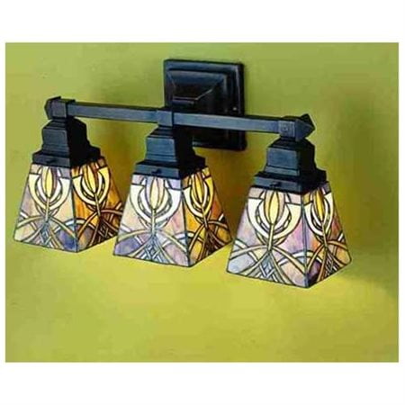 20 Inch W Glasgow Bungalow 3 Lt Vanity Wall Sconces
