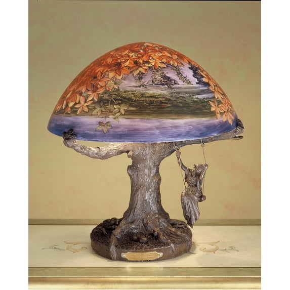 Meyda Tiffany 32108 Two Light Table Lamp - Tiffany Glass