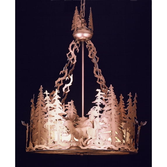 Meyda Tiffany 32127 3 Light 22" Wide Pendant - Copper