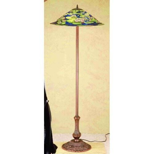Meyda Tiffany 32301 Stained Glass / Tiffany Floor Lamp From The Pond Lily Collection -
