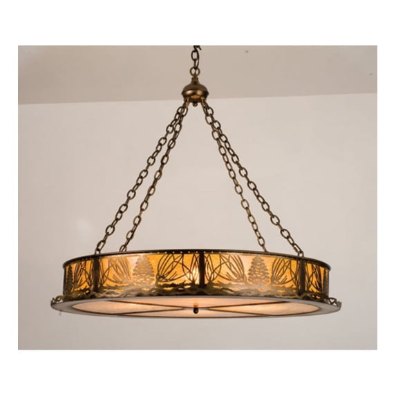 Meyda Tiffany 36329 4 Light 42" Wide Pendant - Copper