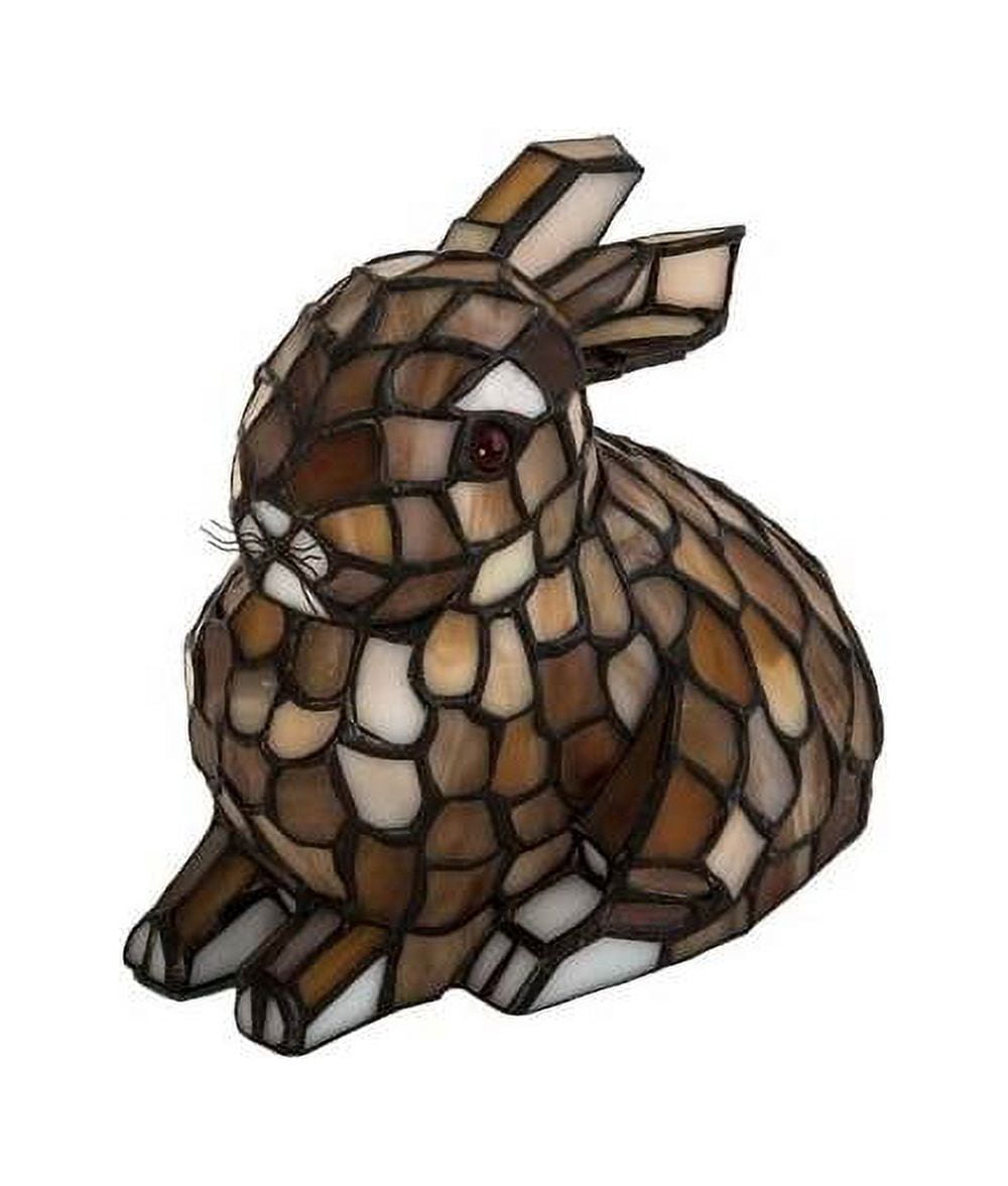 Honey Stained Glass Rabbit Table Lamp for Kids