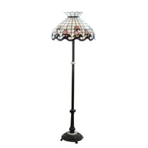 Meyda Tiffany 37715 3 Light 62" Tall Tiffany Floor Lamp