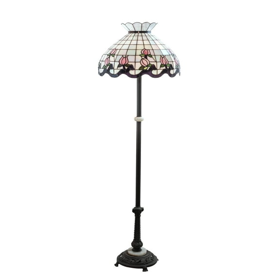 Meyda Tiffany 37715 3 Light 62" Tall Tiffany Floor Lamp