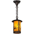 thumbnail image 1 of Meyda Tiffany 44812 Fulton 8" Wide Mini Pendant - Brown, 1 of 4