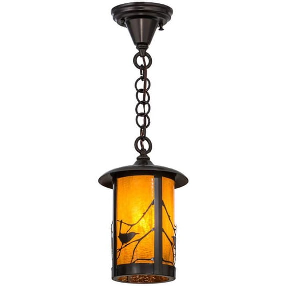 Meyda Tiffany 44812 Fulton 8" Wide Mini Pendant - Brown