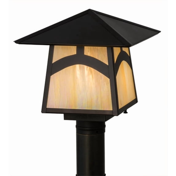 Meyda Tiffany 45234 Stillwater 12" Tall Post Light - Brown