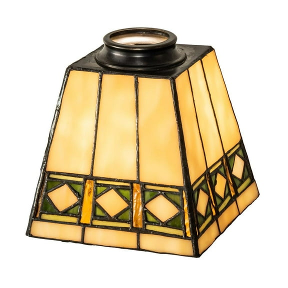 Meyda Tiffany 46459 Diamond Band Mission 5.5" Tall Lamp Shade