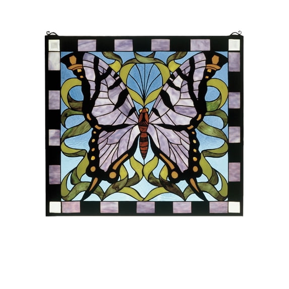 Meyda Tiffany - 46464 - Window - Butterfly - Blue Pr Bl Clear-100pack
