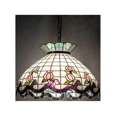 Meyda Tiffany 46579 Roseborder 3 Light 20" Wide Pendant - MultiColor