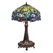 Meyda Tiffany 47552 3 Light 31 Tall Tiffany Table Lamp - MultiColor