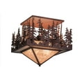 thumbnail image 1 of Meyda Tiffany 48062 Wildlife At Pine Lake 4 Light 24" Wide Semi Flush Ceiling Fixture, 1 of 3