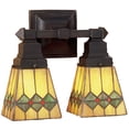 thumbnail image 1 of Meyda Tiffany - 48190 - Two Light Wall Sconce - Martini Mission - Ha Flame-75pack, 1 of 2