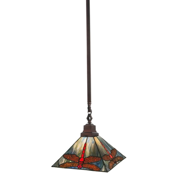 Meyda Tiffany 49112 1 Light 10" Wide Mini Pendant - Tiffany Glass